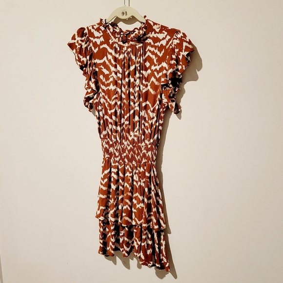 Cleobella Karina Mini Dress in Ginger - Picture 4 of 9